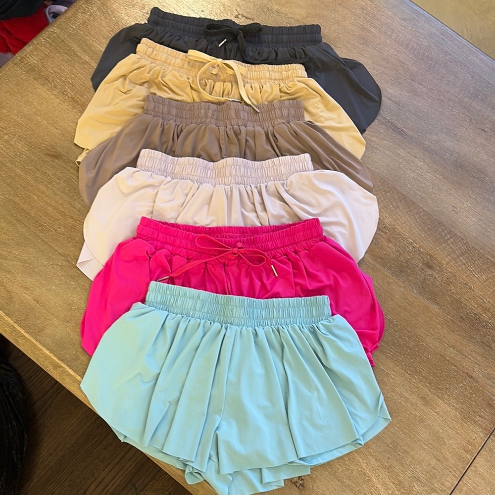 Women's Multi-Color Flowy Shorts Set